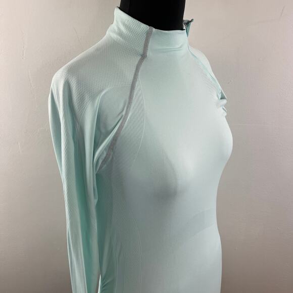 ATHLETA Fast Finish Long Sleeve Top Asymmetrical Half Zip Yoga Pullover Size L - Picture 6 of 8